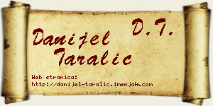 Danijel Taralić vizit kartica